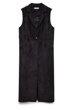 Load image into Gallery viewer, Longline Suedette Waistcoat