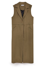 Load image into Gallery viewer, Longline Herringbone Waistcoat