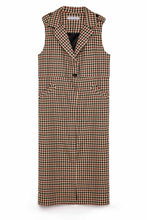Load image into Gallery viewer, Longline Check Waistcoat