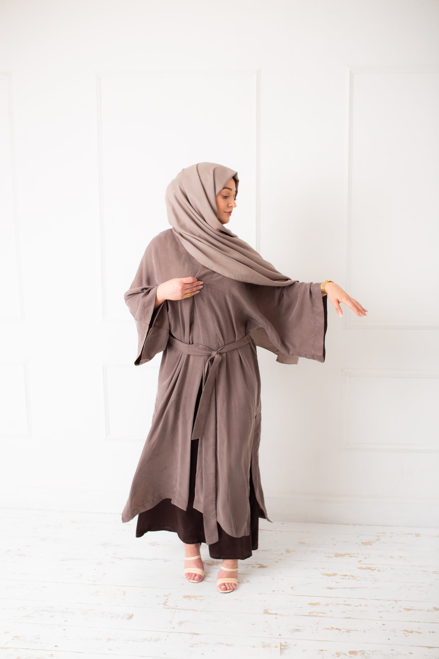 Mocha Viscose Twill Hijab