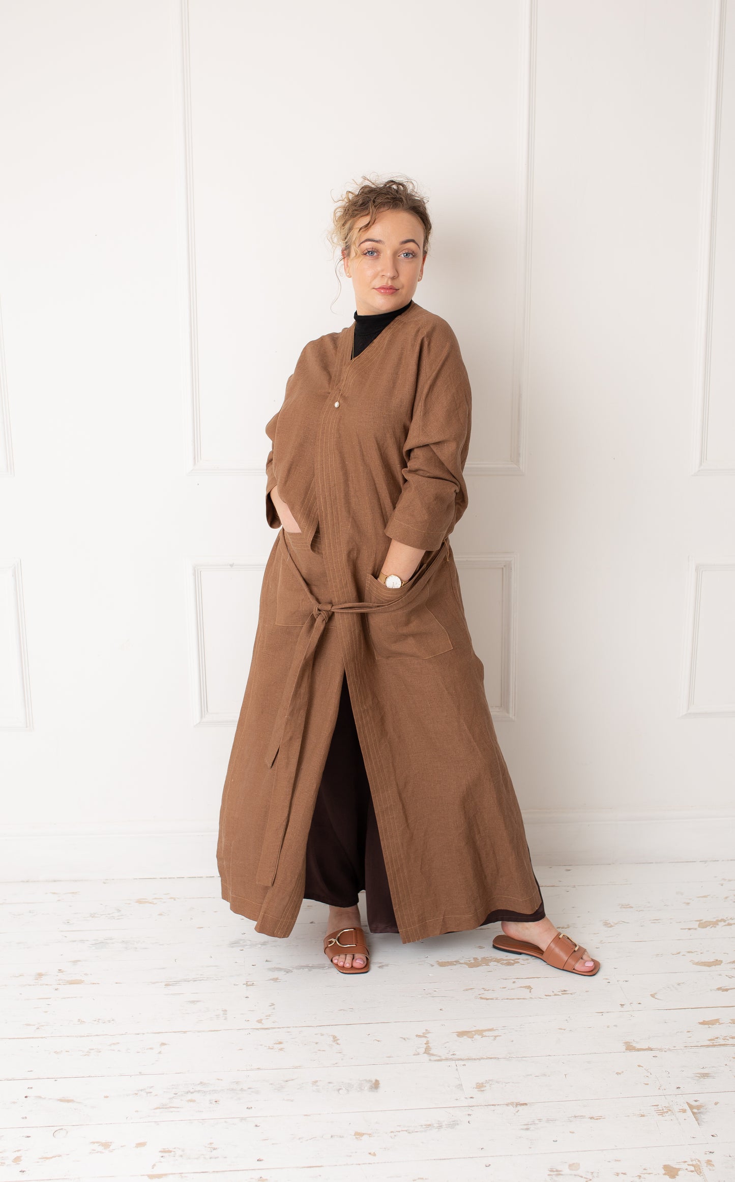 Linen Camel Jacket