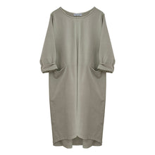 Load image into Gallery viewer, Relaxed Fit Cotton Midi Dress