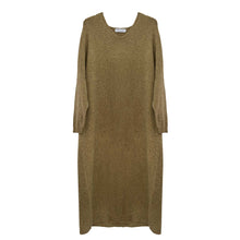 Load image into Gallery viewer, Camel Soft Knitted Midi Jumper Dress