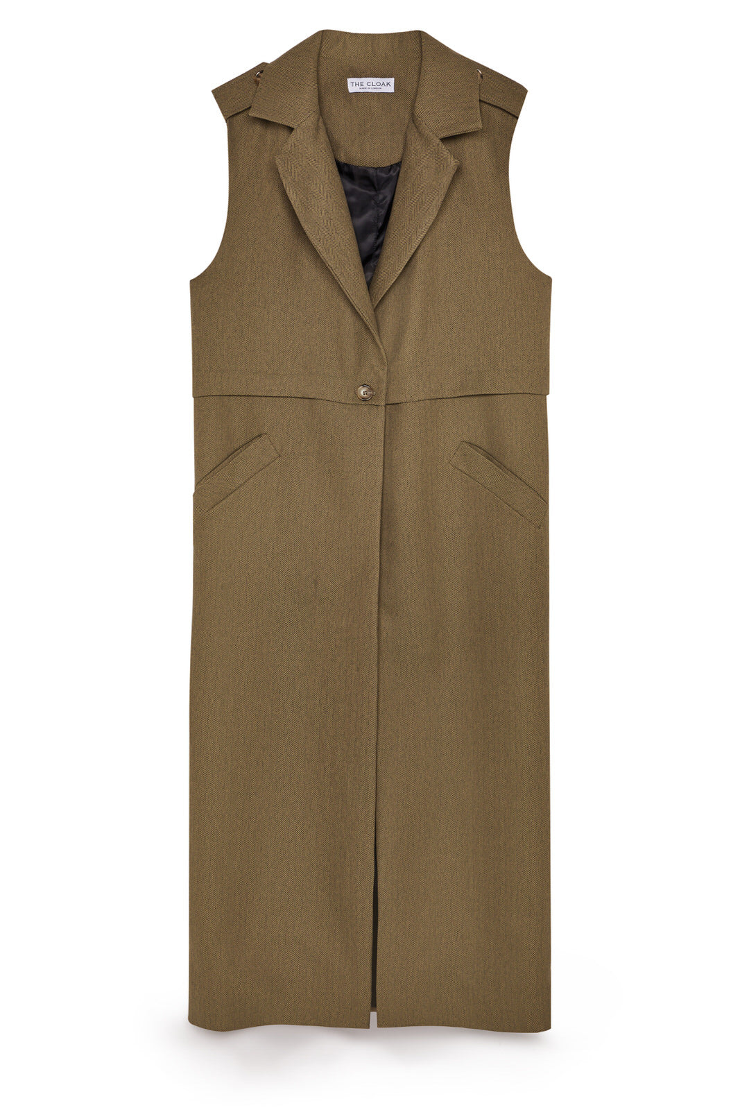 Longline Herringbone Waistcoat