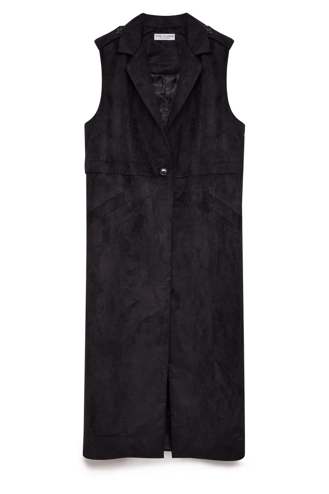 Longline Suedette Waistcoat