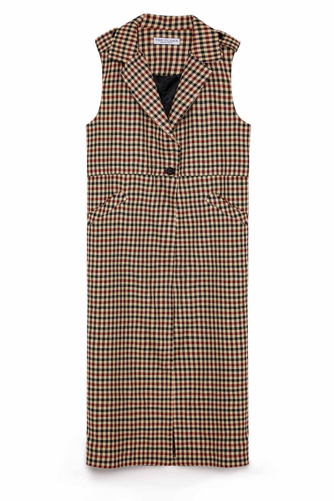 Longline Check Waistcoat