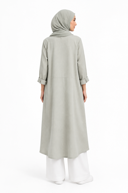 Relaxed Fit Cotton Midi Dress