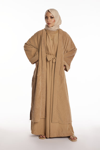 Camel Corduroy Kimono