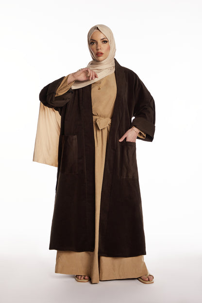 Dark Forest Corduroy Kimono