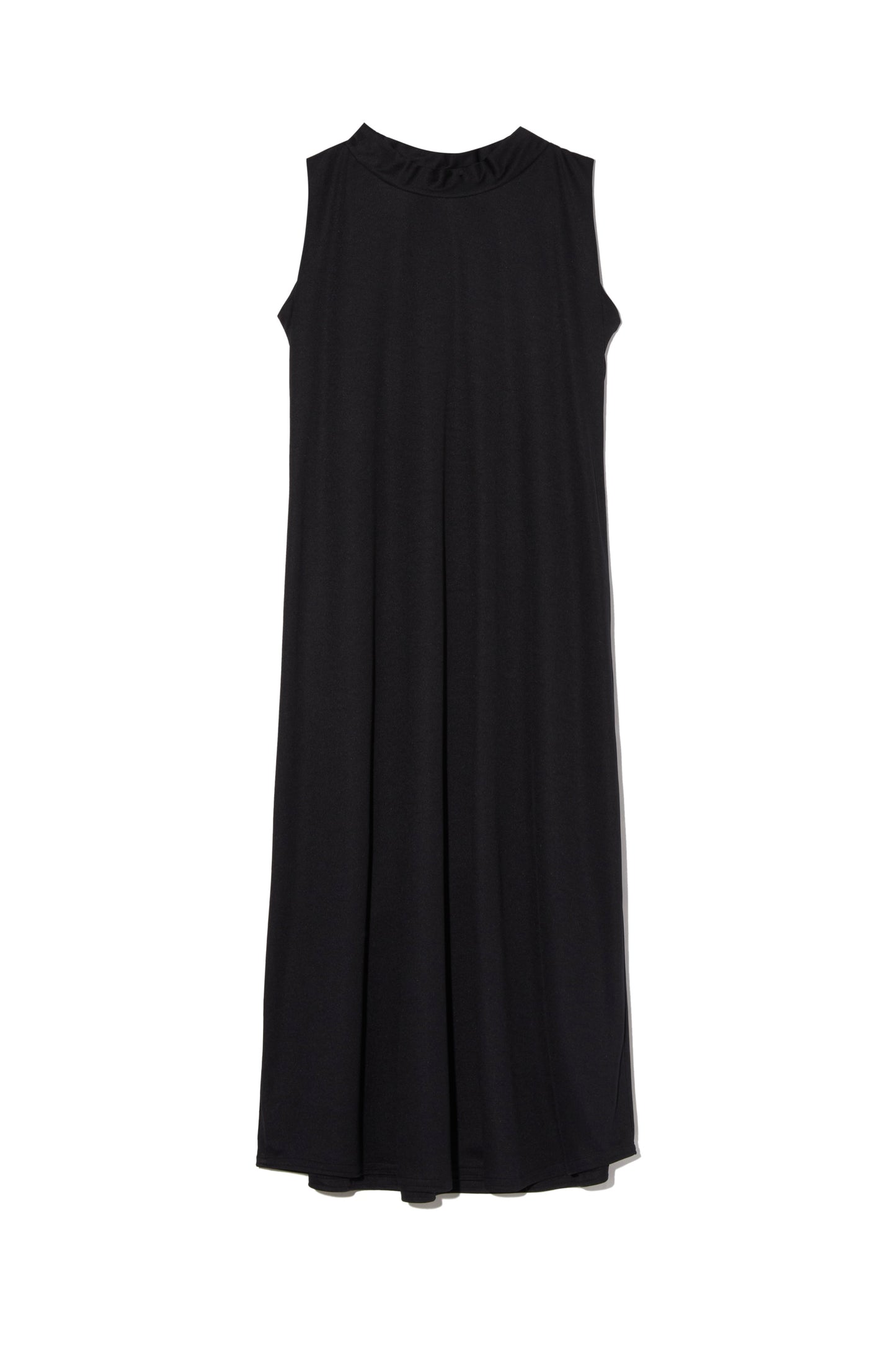 Black High Collar Slip Dress