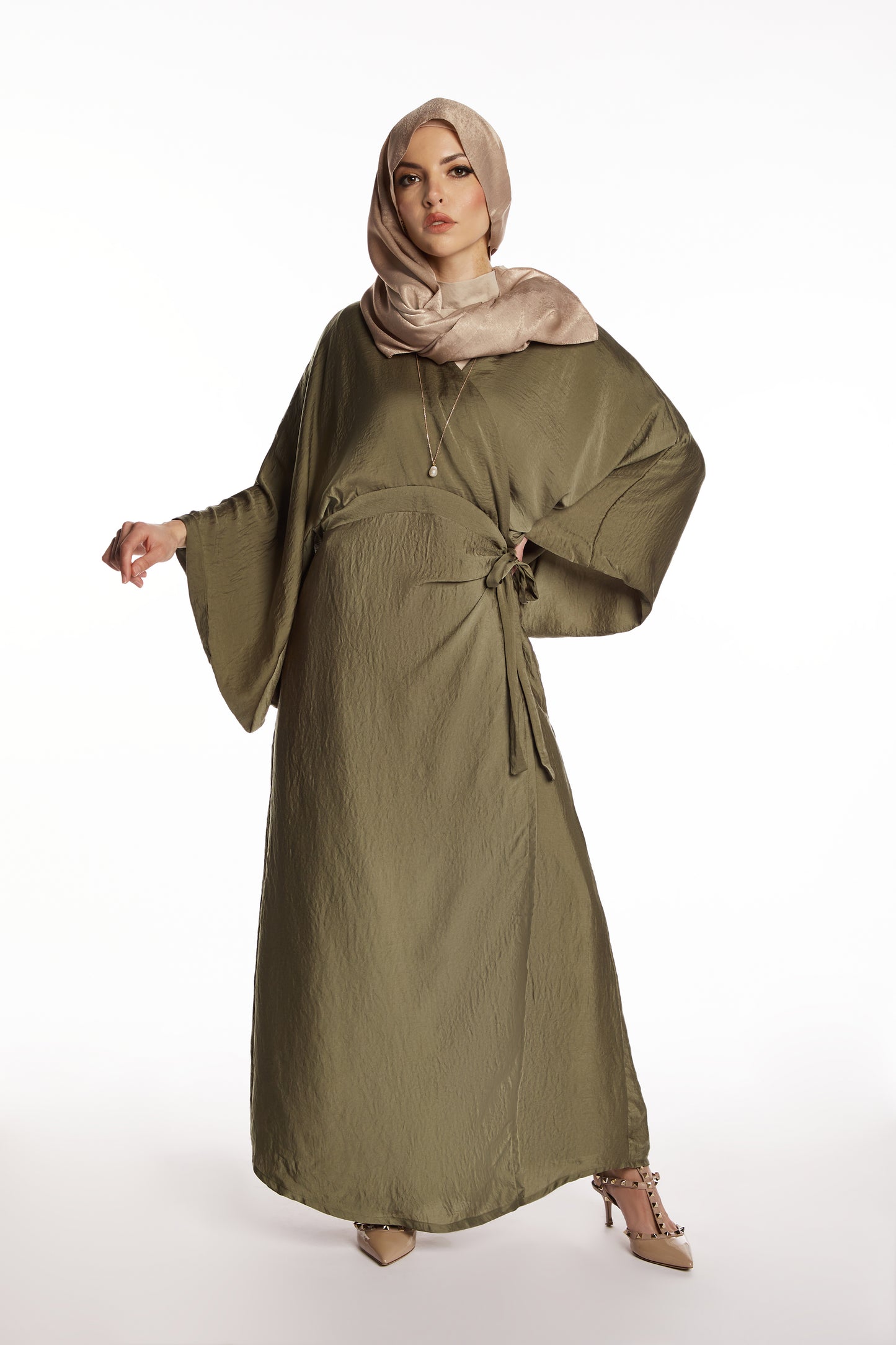 Pistachio Wrap Dress