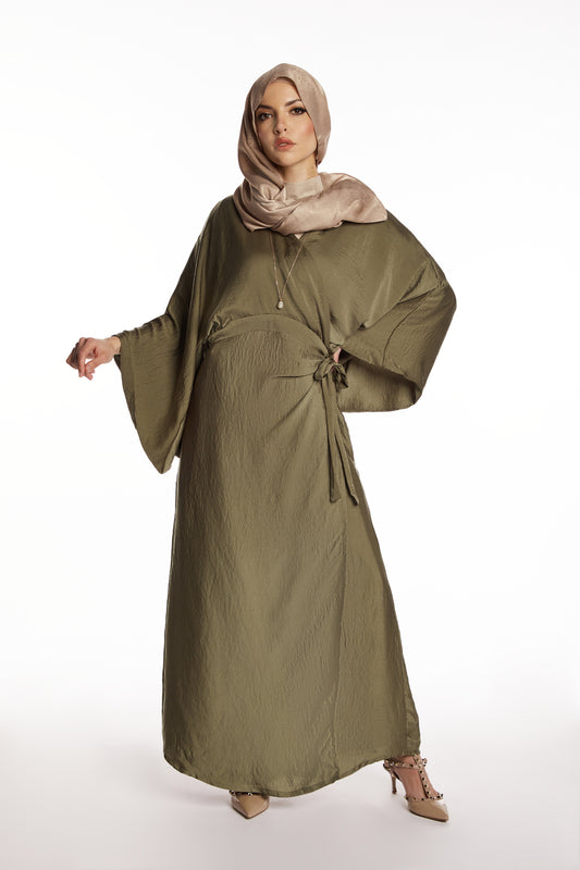 Pistachio Wrap Dress