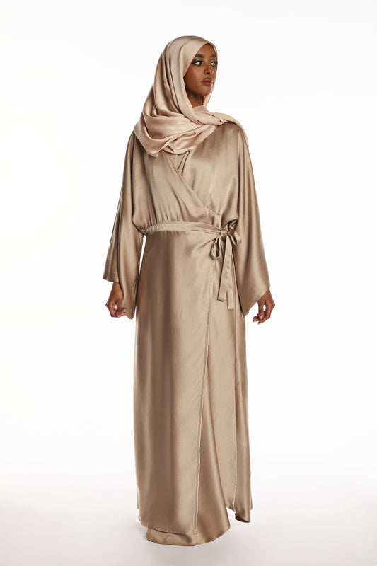 Champagne Wrap Dress