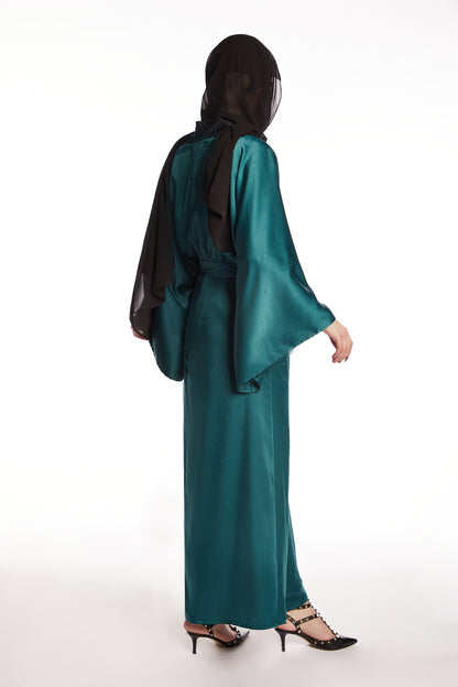 Forest Green Wrap Dress