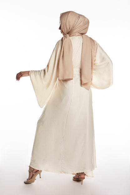 Ivory Wrap Dress