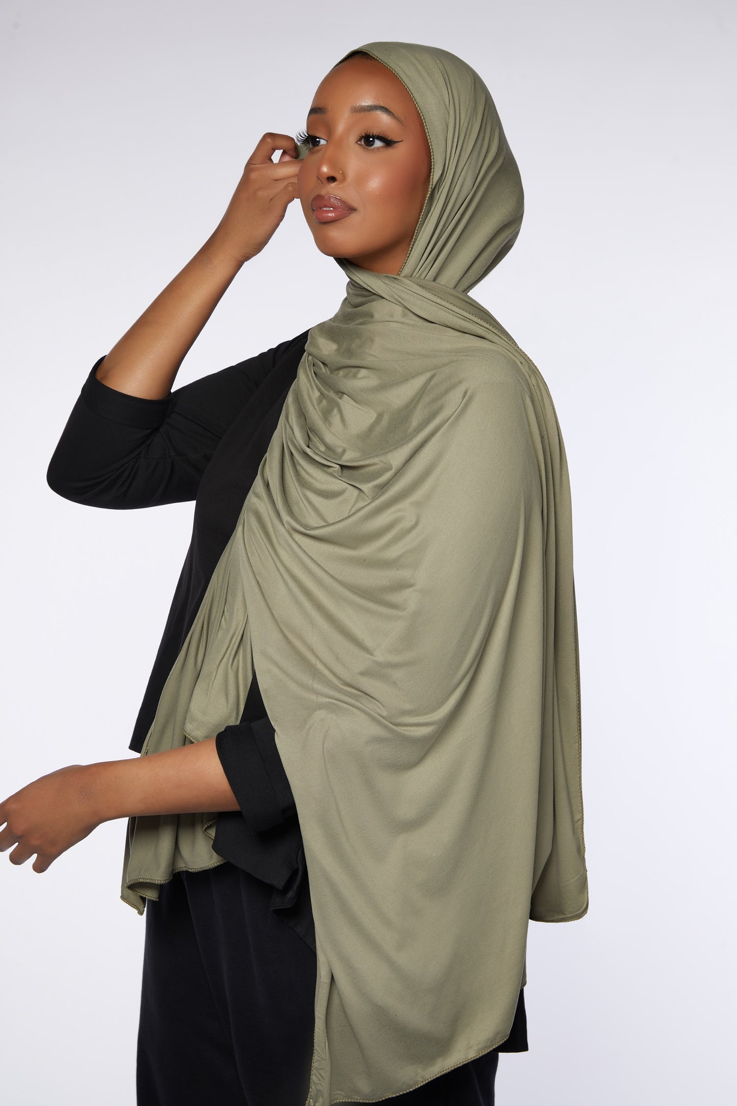 Sage Fine Jersey Hijab