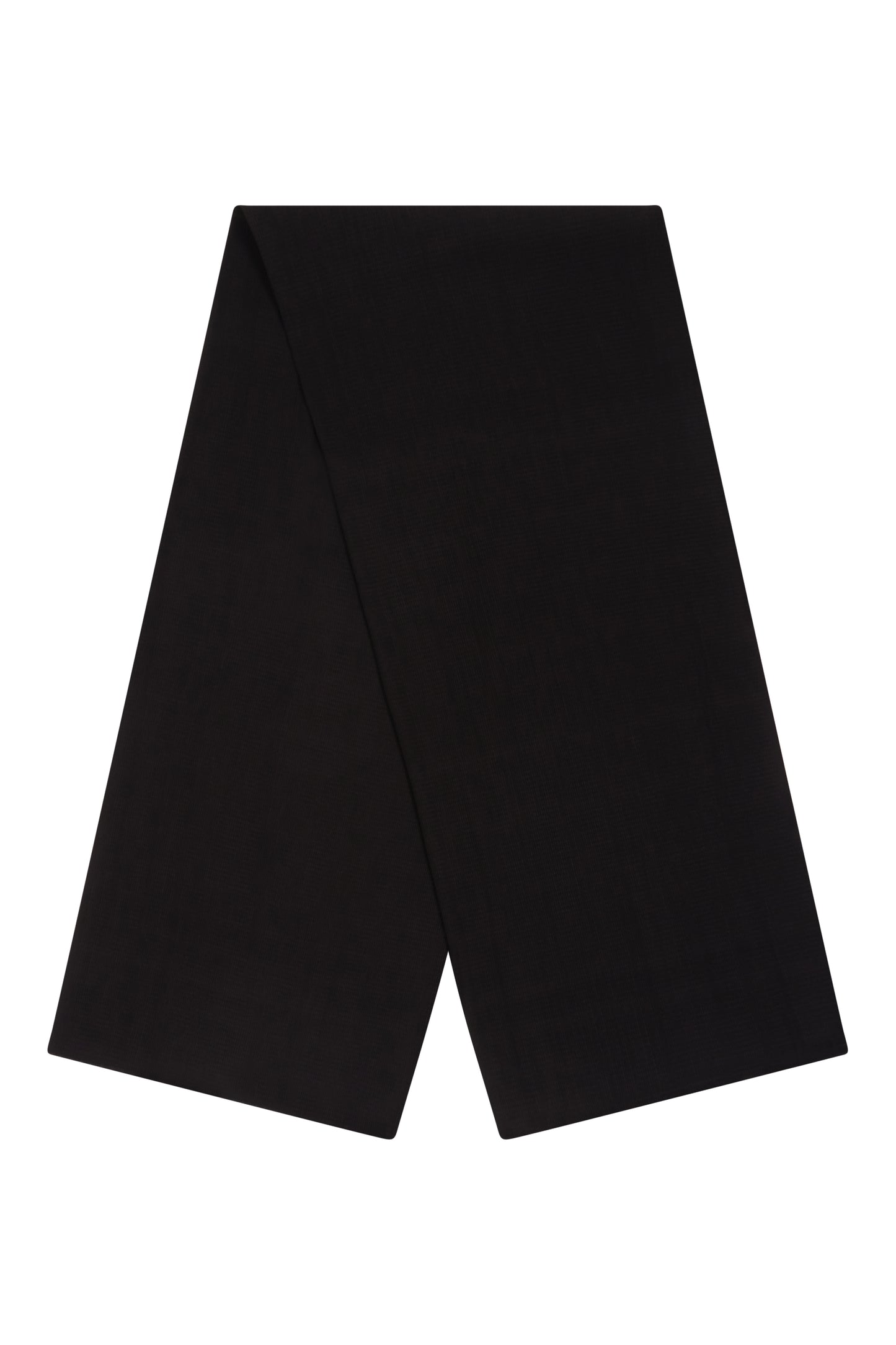 Black Fine Pleated Chiffon Hijab
