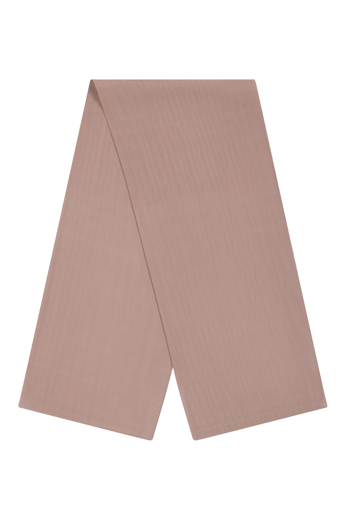 Coffee Fine Pleated Chiffon Hijab