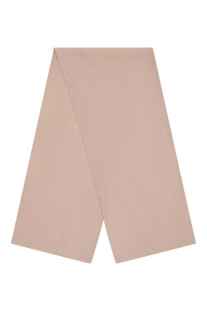 Latte Fine Pleated Chiffon Hijab