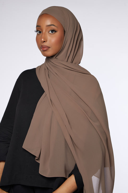 Coffee Chiffon Hijab