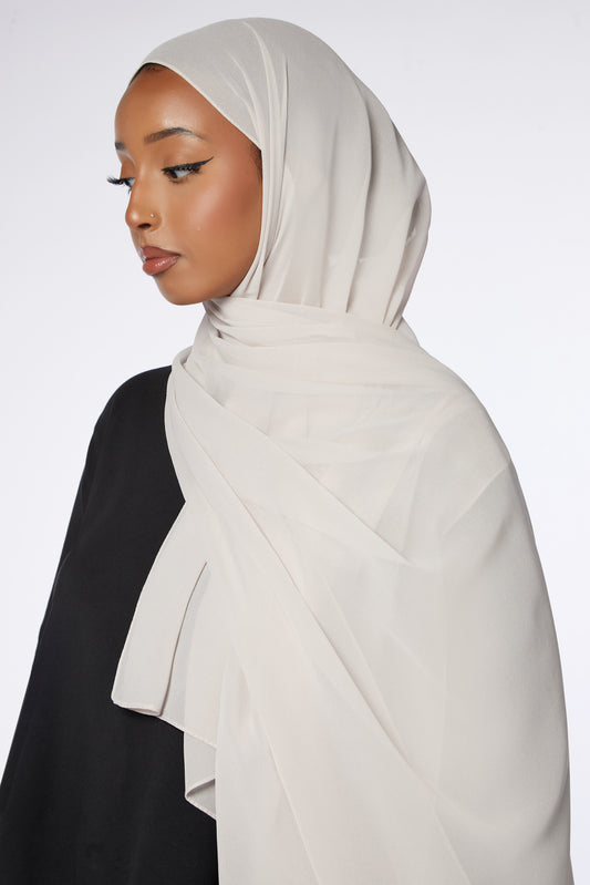 Oatmeal Chiffon Hijab