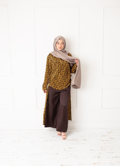 Silk Cocoa Trousers