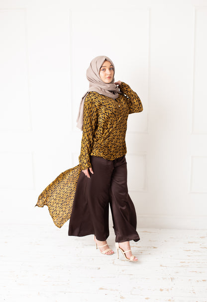 High-Low Wrap Shirt