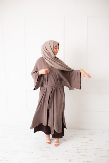 Mocha Viscose Twill Hijab