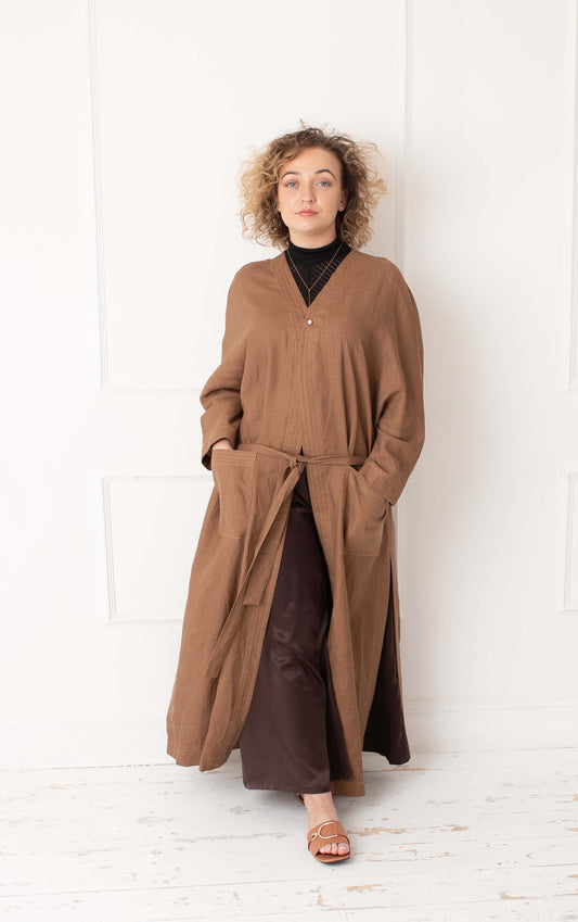 Linen Camel Jacket
