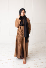 Load image into Gallery viewer, Black Viscose Twill Hijab
