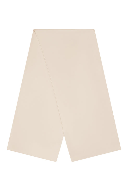 Beige Plain Silky Hijab