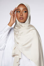 Load image into Gallery viewer, Champagne Plain Silky Hijab
