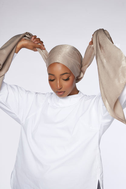 Mushroom Velour Hijab