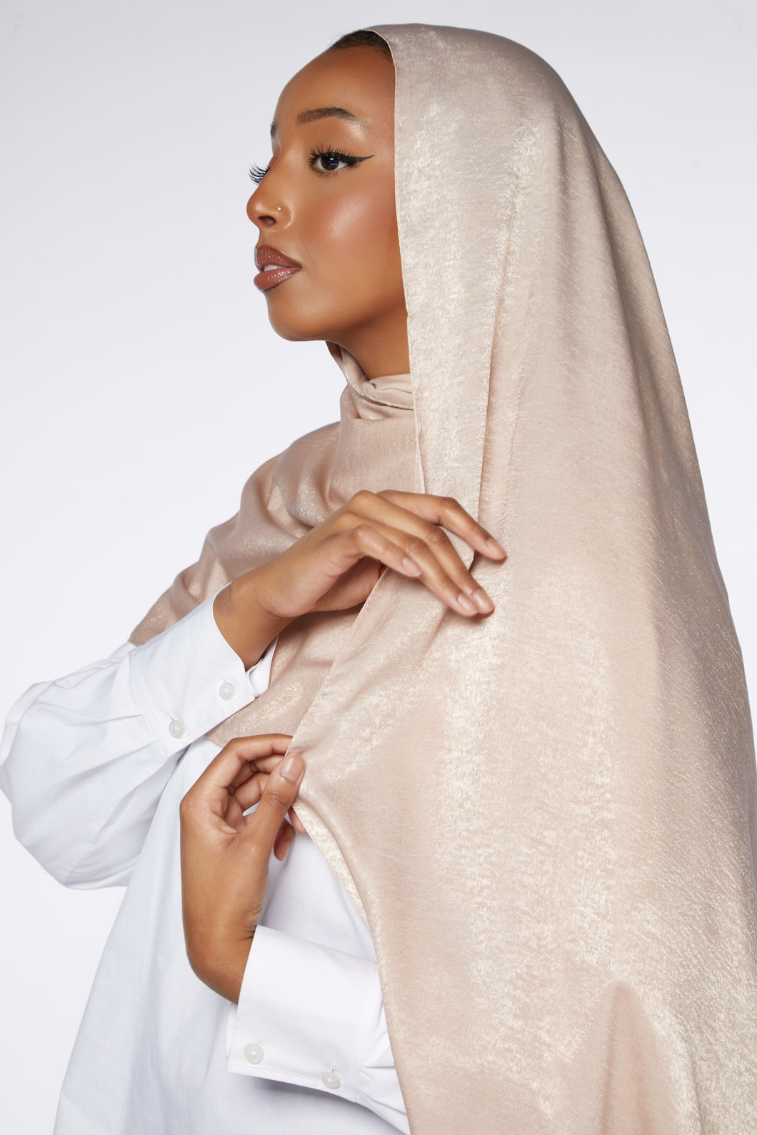 Nude Velour Hijab