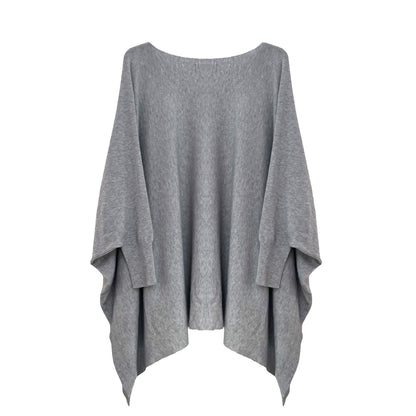 Pearl Grey Batwing Jumper