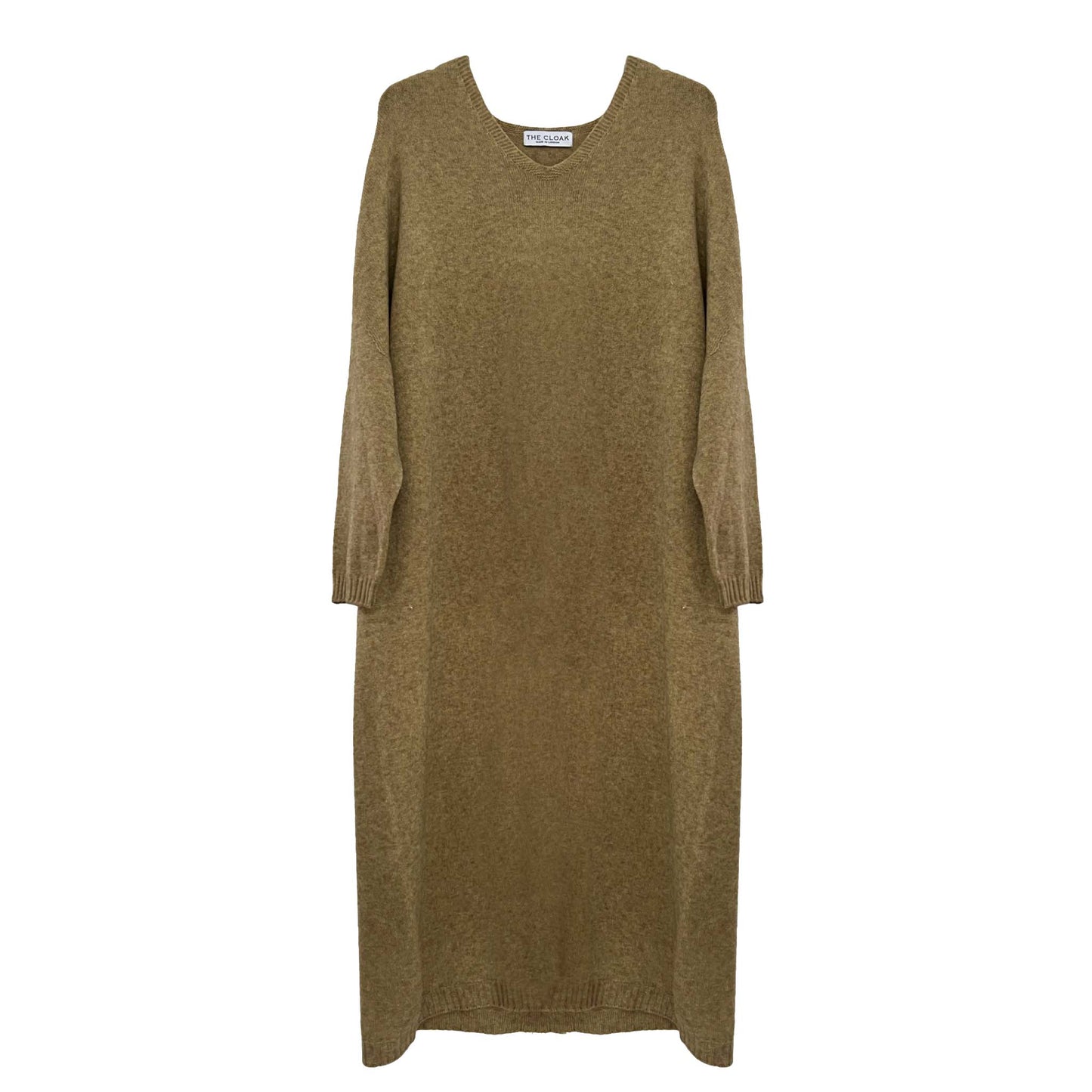 Camel Soft Knitted Midi Jumper Dress